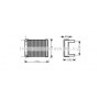 MSA6385 AVA QUALITY COOLING Теплообмінник обігрів салону