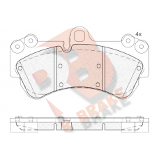 RB1620 R BRAKE Комплект гальмівних колодок дисковий гальм