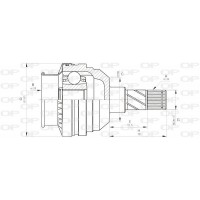 CVJ5405.20 OPEN PARTS Шарнирный комплект, Привідний вал