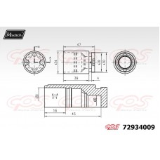 72934009 MAXTECH Поршень корпус скоби гальма