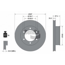 BDS1366 BENDIX Braking Гальмівний диск