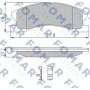 FO 937581 FOMAR Friction Комплект гальмівних колодок дисковий гальм