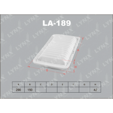 LA-189 LYNXauto Повітряний фільтр