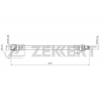 BS-9451 ZEKKERT Гальмівний шланг