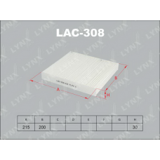 LAC-308 LYNXauto Фільтр повітря у внутрішньому просторі