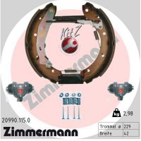 20990.115.0 ZIMMERMANN Комплект гальмівних колодок