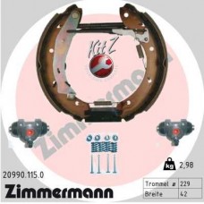 20990.115.0 ZIMMERMANN Комплект гальмівних колодок