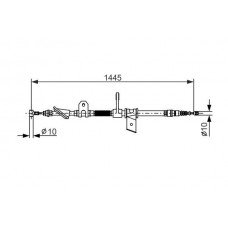 1 987 477 624 BOSCH Тросик, cтояночный тормоз
