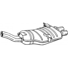 247-531 BOSAL Глушник вихлопних газів кінцевий