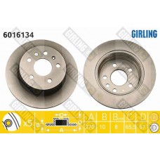6016134 GIRLING Гальмівний диск