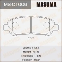 MSC1006 MASUMA Колодки гальмівні