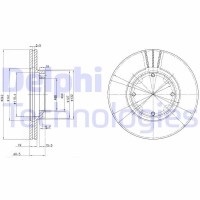 BG2394 DELPHI Гальмівний диск