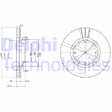 BG2394 DELPHI Гальмівний диск