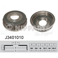 J3401010 NIPPARTS Гальмівний барабан