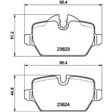 MDB2681 MINTEX MINTEX Гальмівні колодки задн. BMW E87(1-serie), E90(3-serie)