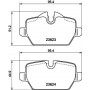 8DB 355 011-271 HELLA PAGID Комплект гальмівних колодок дисковий гальм