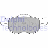 LP1900 DELPHI Комплект гальмівних колодок дисковий гальм