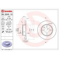 08.5243.10 BREMBO Гальмівний диск