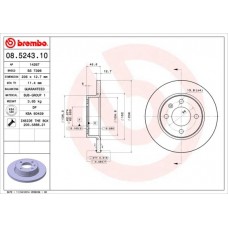 08.5243.10 BREMBO Гальмівний диск