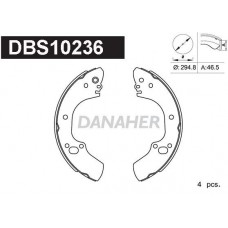 DBS10236 DANAHER Комплект гальмівних колодок