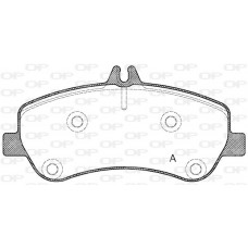BPA1377.00 OPEN PARTS Комплект гальмівних колодок дисковий гальм