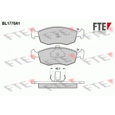 BL1770A1 FTE Комплект гальмівних колодок дисковий гальм