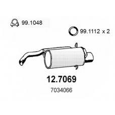 12.7069 ASSO Глушник вихлопних газів кінцевий