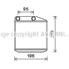 FTA6313 AVA QUALITY COOLING Теплообмінник обігрів салону