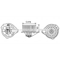 VO8182 AVA QUALITY COOLING Вентилятор салону