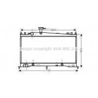 MZ2161 AVA QUALITY COOLING Радіатор охолодження двигуна