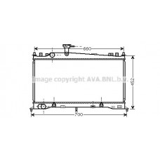 MZ2161 AVA QUALITY COOLING Радіатор охолодження двигуна