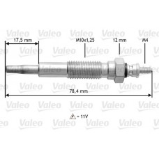 345214 VALEO Свічка розжарювання