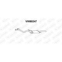 VW80247 VENEPORTE Глушник вихлопних газів кінцевий