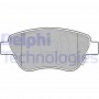 LP1989 DELPHI DELPHI OPEL Гальмівні колодки передн.Corsa D 06 -