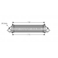 VOA4164 AVA QUALITY COOLING Интеркулер