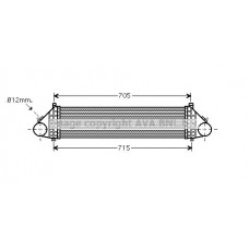 VOA4164 AVA QUALITY COOLING Интеркулер