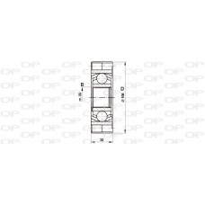 CVJ5418.20 OPEN PARTS Шарнирный комплект, Привідний вал
