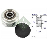 WG1253758 WILMINK GROUP Механізм вільного ходу генератора