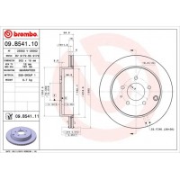 09.B541.11 BREMBO Гальмівний диск