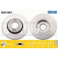 6061861 GIRLING Гальмівний диск