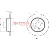 6110423 METZGER Гальмівний диск