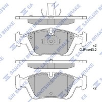 SP1388 Hi-Q Комплект гальмівних колодок дисковий гальм