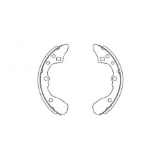 KBS-5409 KAVO PARTS Комплект гальмівних колодок