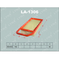 LA-1306 LYNXauto Повітряний фільтр