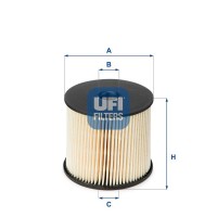 26.003.00 UFI Паливний фільтр