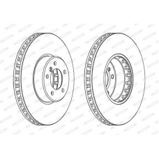DDF1867C FERODO Гальмівний диск