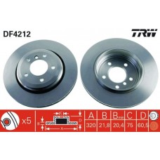 DF4212 TRW Гальмівний диск