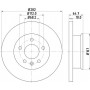 8DD 355 102-891 HELLA PAGID Гальмівний диск