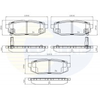 CBP32488 COMLINE Комплект гальмівних колодок дисковий гальм