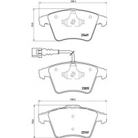 P 85 149 BREMBO Комплект гальмівних колодок дисковий гальм